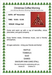 Bowling Club Christmas Coffee Morning