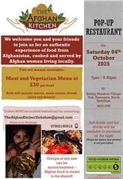 The Afghan Kitchen-Pop-Up Restaurant