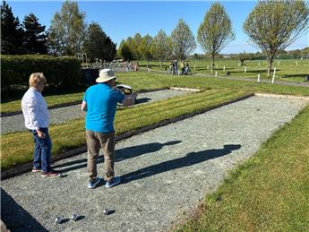 RARE SIGHTING OF PETANQUE AT PLAYING FIELDS
