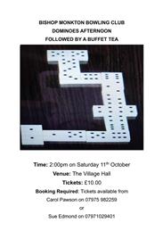 Bowling Club Dominoes Afternoon