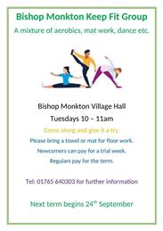 Keep Fit Group-NOTE CHANGE OF VENUE